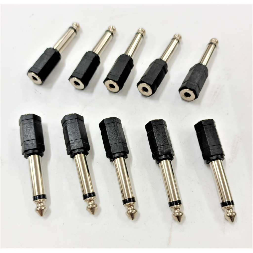 Combo 5 chiếc đầu chuyển audio 6ly mono ra 3.5