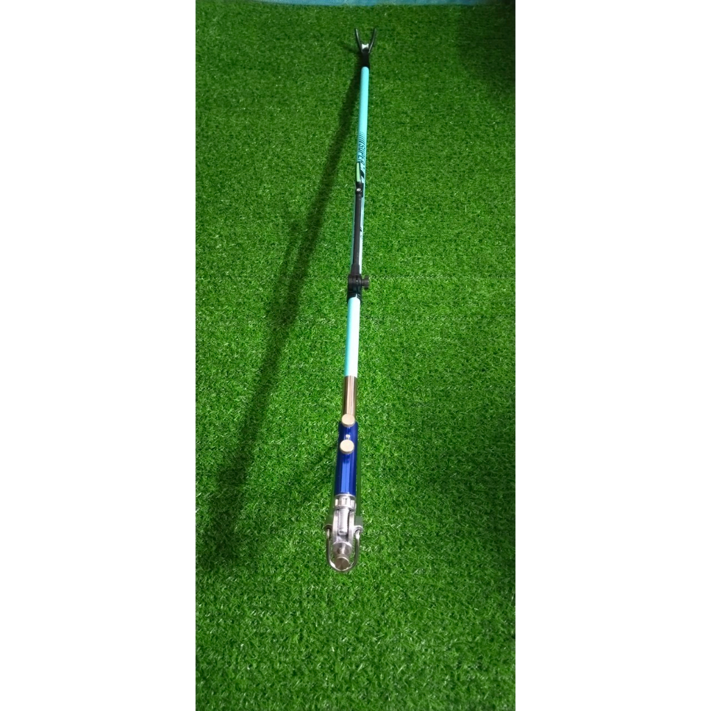 Gác cần và cán vợt câu đài cacbon SUPER ROD nhã lam, kích thước 2.1m, 2.4m, 2.7m