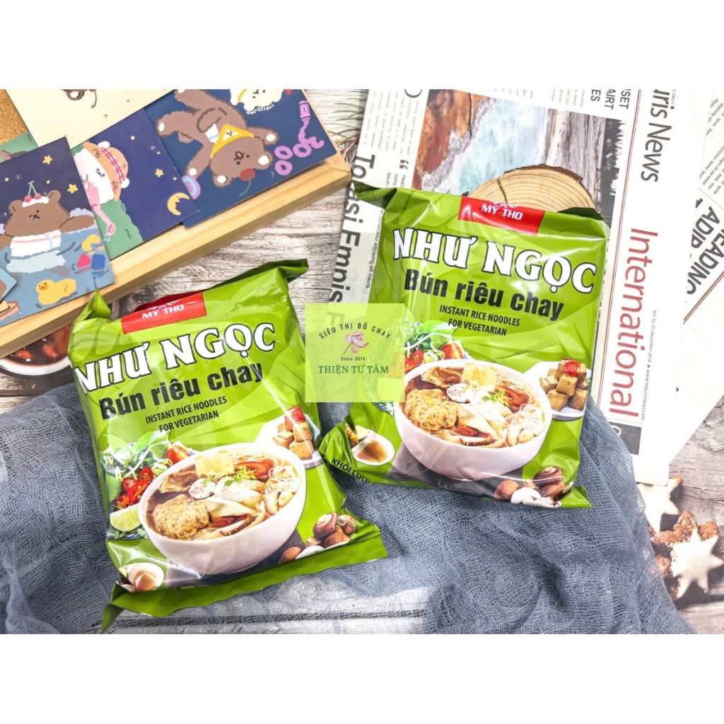 Bún Riêu Chay Như Ngọc Nước Dùng Ngọt Thanh Đậm Đà Gói Ăn Liền