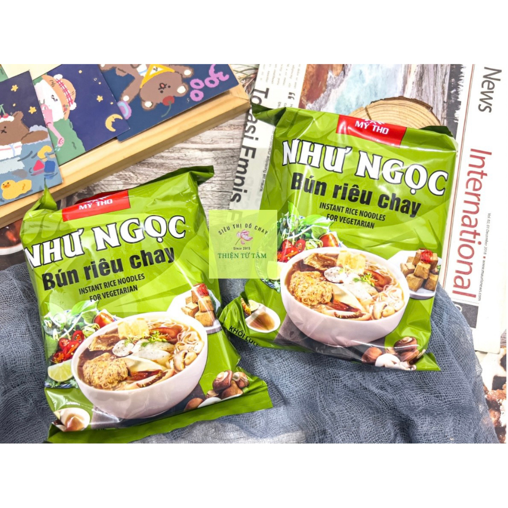 Bún Riêu Chay Như Ngọc Nước Dùng Ngọt Thanh Đậm Đà Gói Ăn Liền