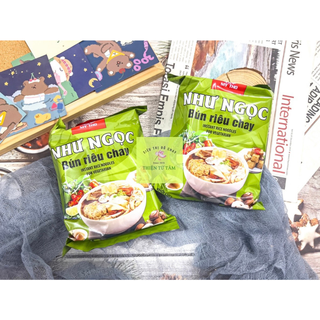 Bún Riêu Chay Như Ngọc Nước Dùng Ngọt Thanh Đậm Đà Gói Ăn Liền