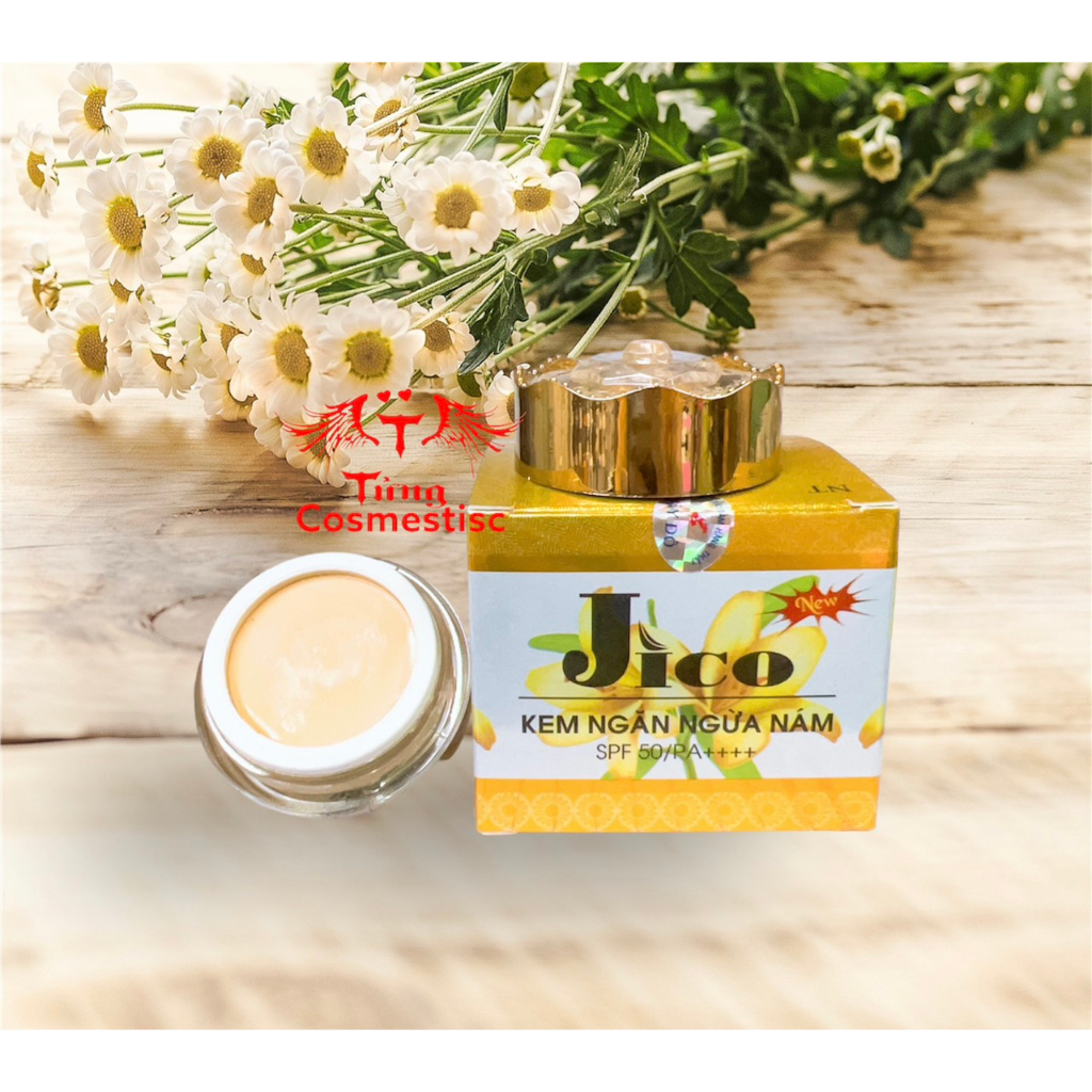 Kem JICO Ngăn ngừa Nám, mụn Làm trắng da 3 tác dụng 15gr Chống nắng spf 50++++