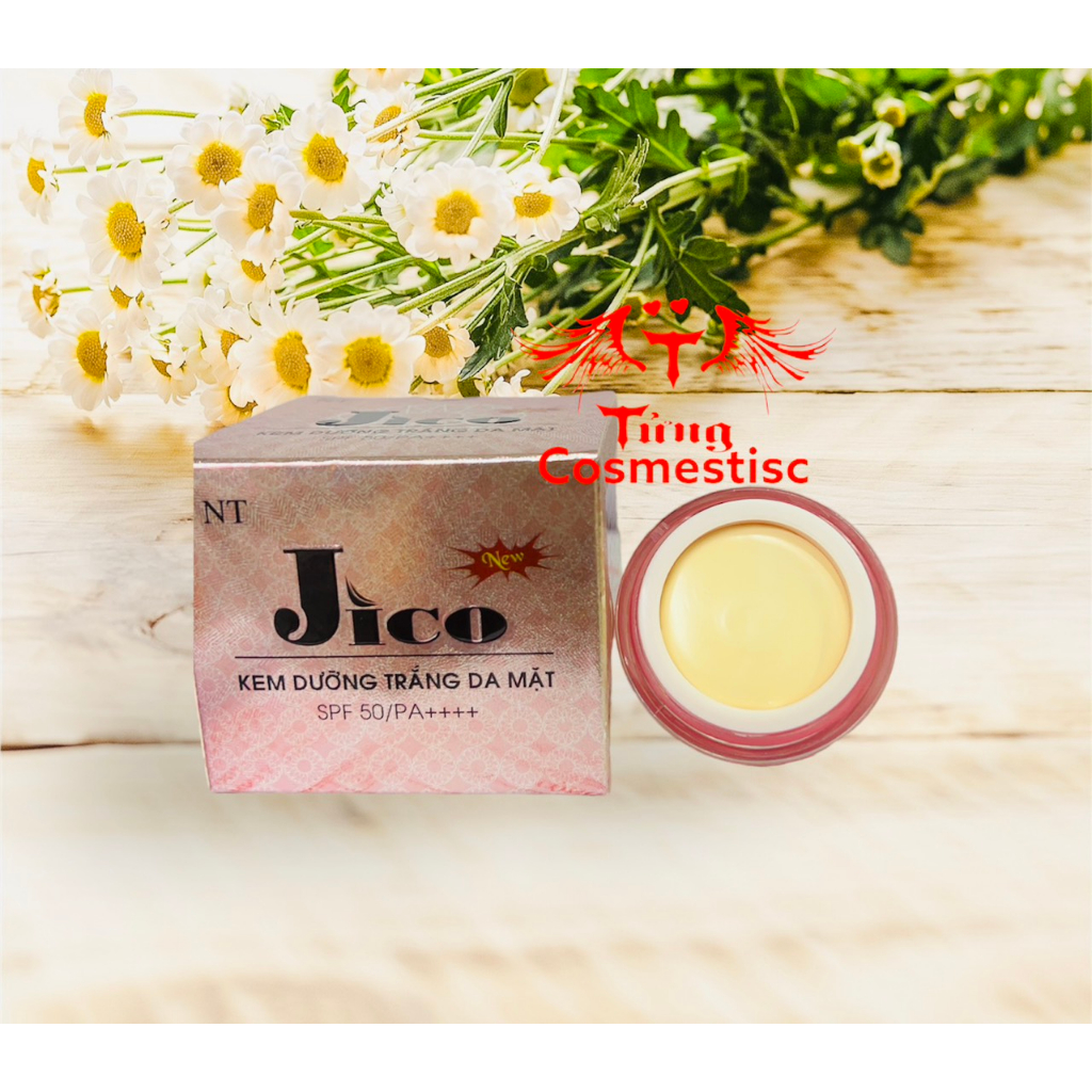Kem dưỡng trắng da mặt ngày đêm JICO dưỡng ẩm, sáng da, mờ thâm, ngừa lão hoá Da Chống nắng spf 50/pa+++++hủ15g