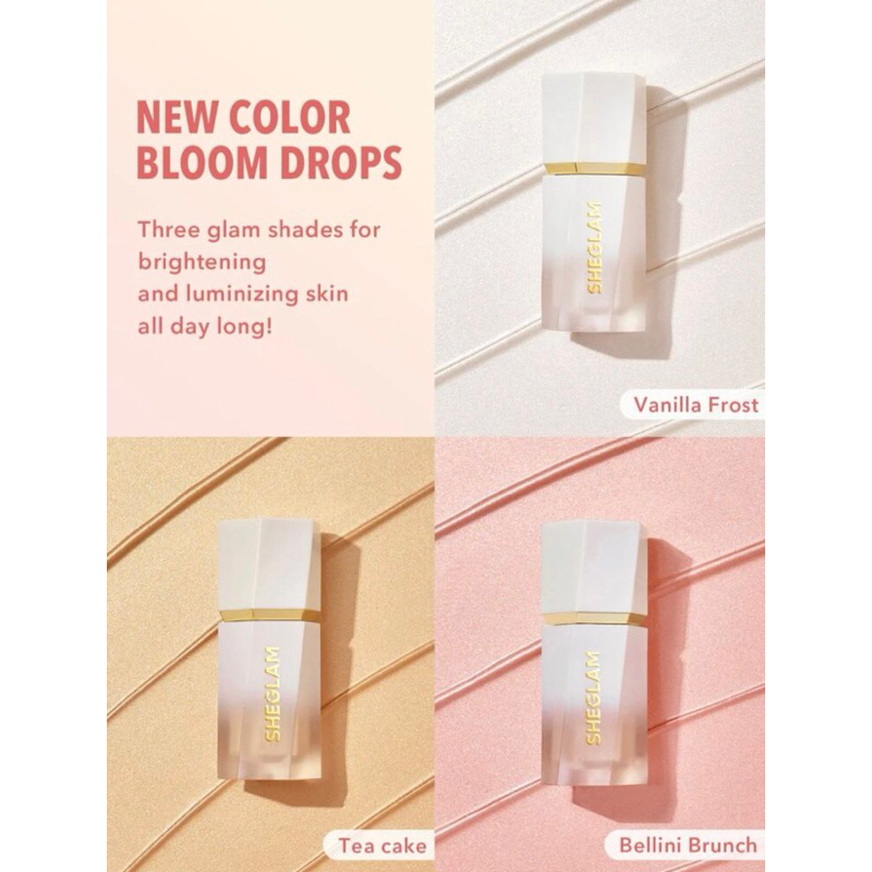 Nhũ bắt sáng dạng lỏng SHEGLAM Glow Bloom Liquid Highlighter.