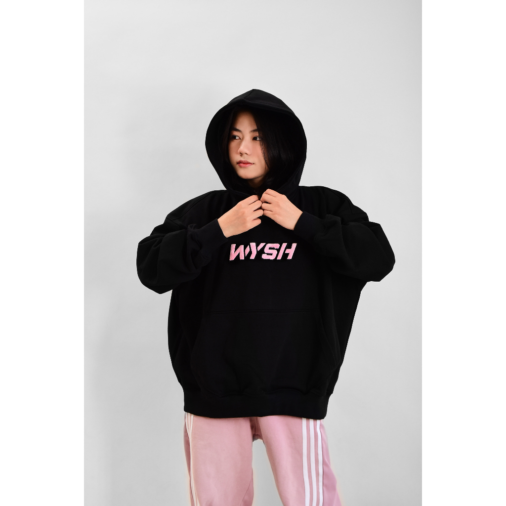 Hoodie oversize logo thêu nhung định lượng 500gsm