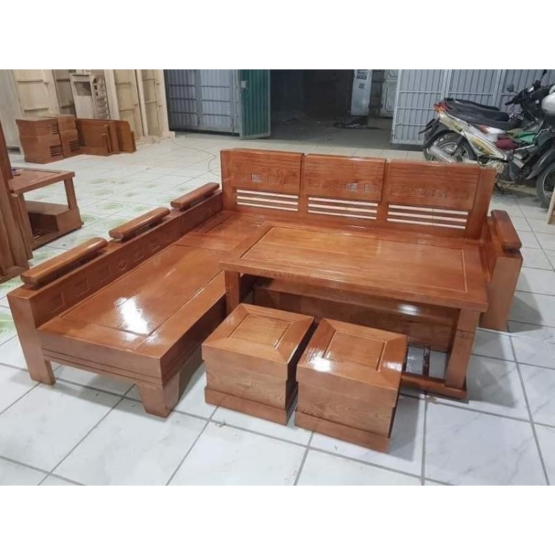 BÀN GHẾ LÀM BẰNG GỖ SỒI 100% GIÁ GỐC