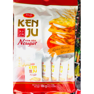 Combo 2 bịch bánh quy Kenju kem dẻo 186g