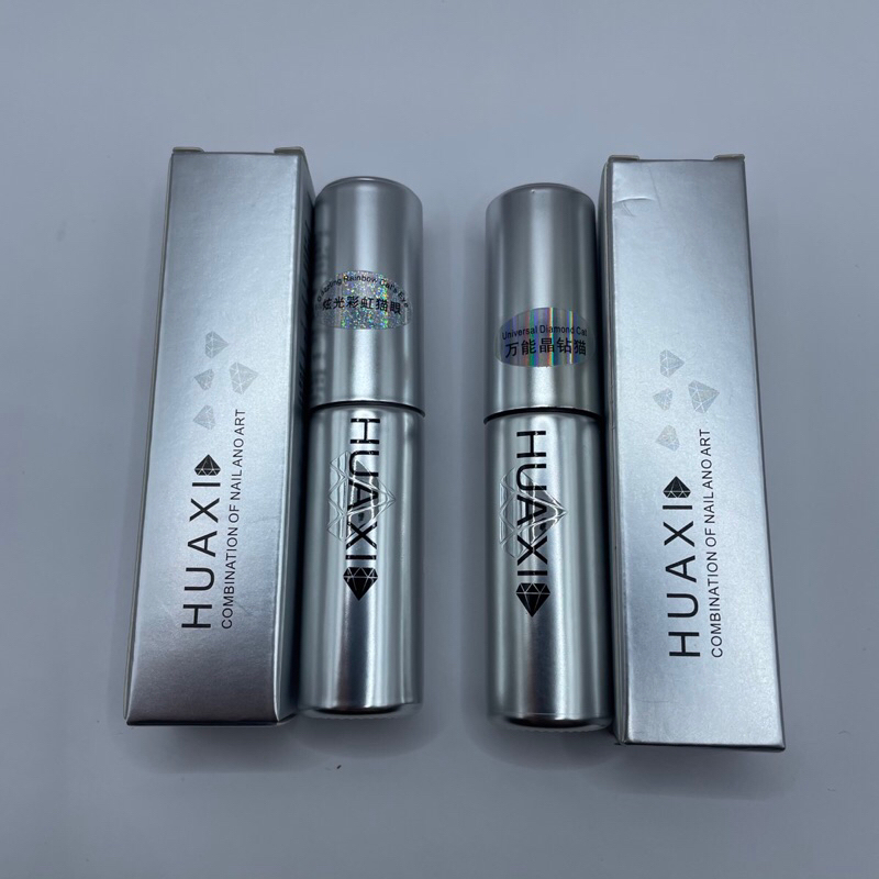 Sơn mắt mèo kim cương Huaxi lẻ vàng bạc chai 15ml , làm móng HN NAIL NEW