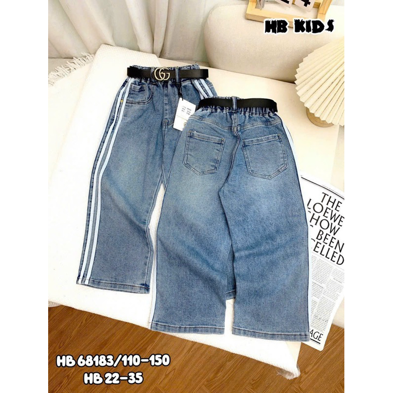 Quần bò mềm xuông cao cấp cho bé gái