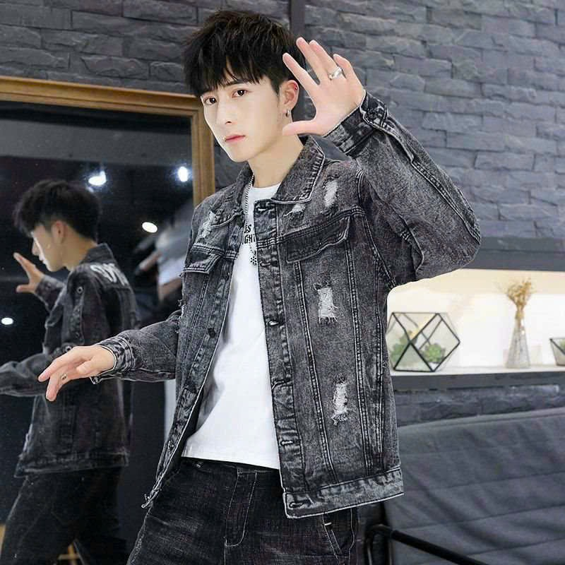 Áo Khoác Jean Nam Cao Cấp Chất Vải Jean Bò Dày Dặn Co Dãn Nhẹ Form Dáng Đẹp.