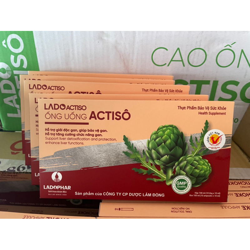Combo 40 hộp ống uống atiso không đường ladophar