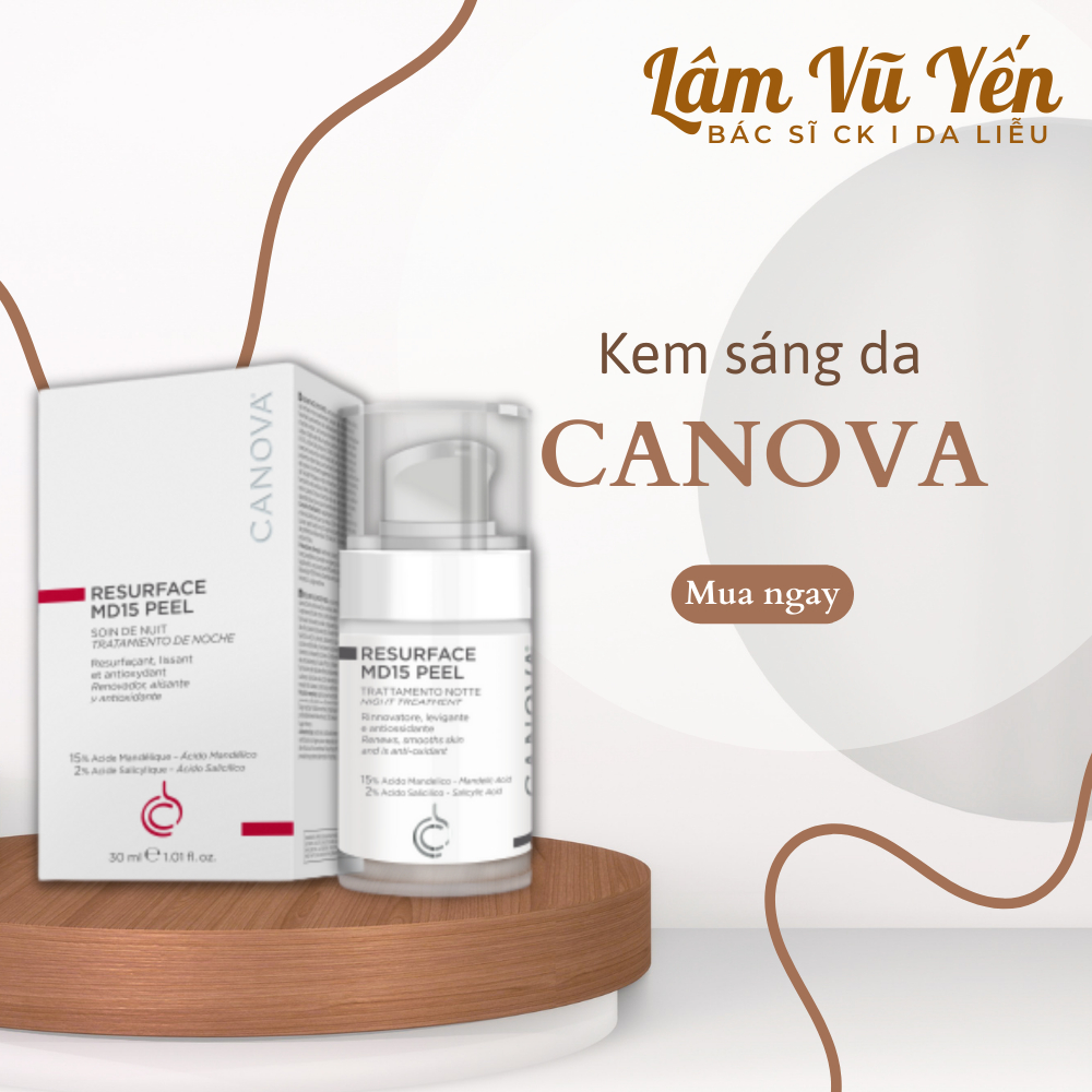 Tinh chất làm sáng da, tẩy tế bào chết, ngăn ngừa lão hóa CANOVA RESURFACE MD15 PEEL 30ml - Dr. Lâm Vũ Yến