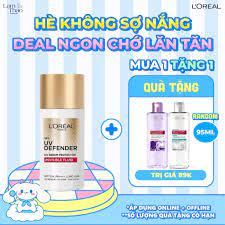 Kem chống nắng x20 thoáng da mỏng nhẹ L’Oreal Paris UV Defender Serum 50ml SPF 50++