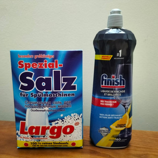 Nước làm bóng Finish 800ml hương chanh sản xuất tại Đức+ Tặng que thử nước cứng