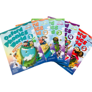 Oxford phonics world level 1 đến 5, bản to chuẩn, gồm sb và wb - tùy chọn level