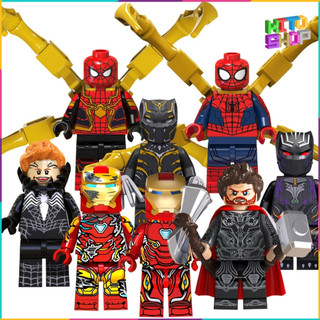 Đồ chơi lắp ráp minifigures người nhện iron man spider man nhân vật marvel tv6202