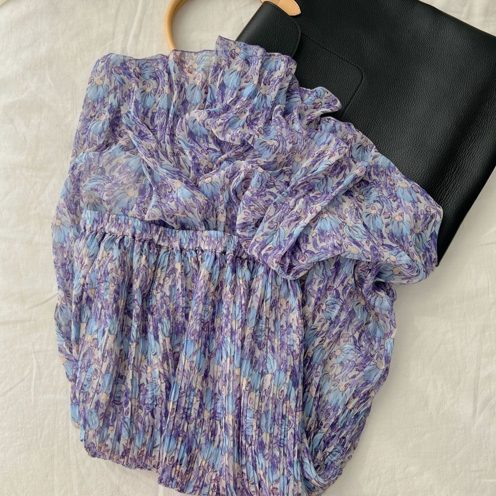 - MD03 -  CHÂN VÁY MIDI HOA NHÍ