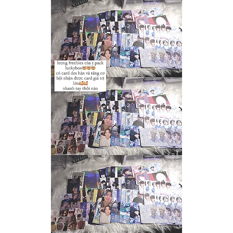 Card ảnh BTS ngẫu nhiên may mắn