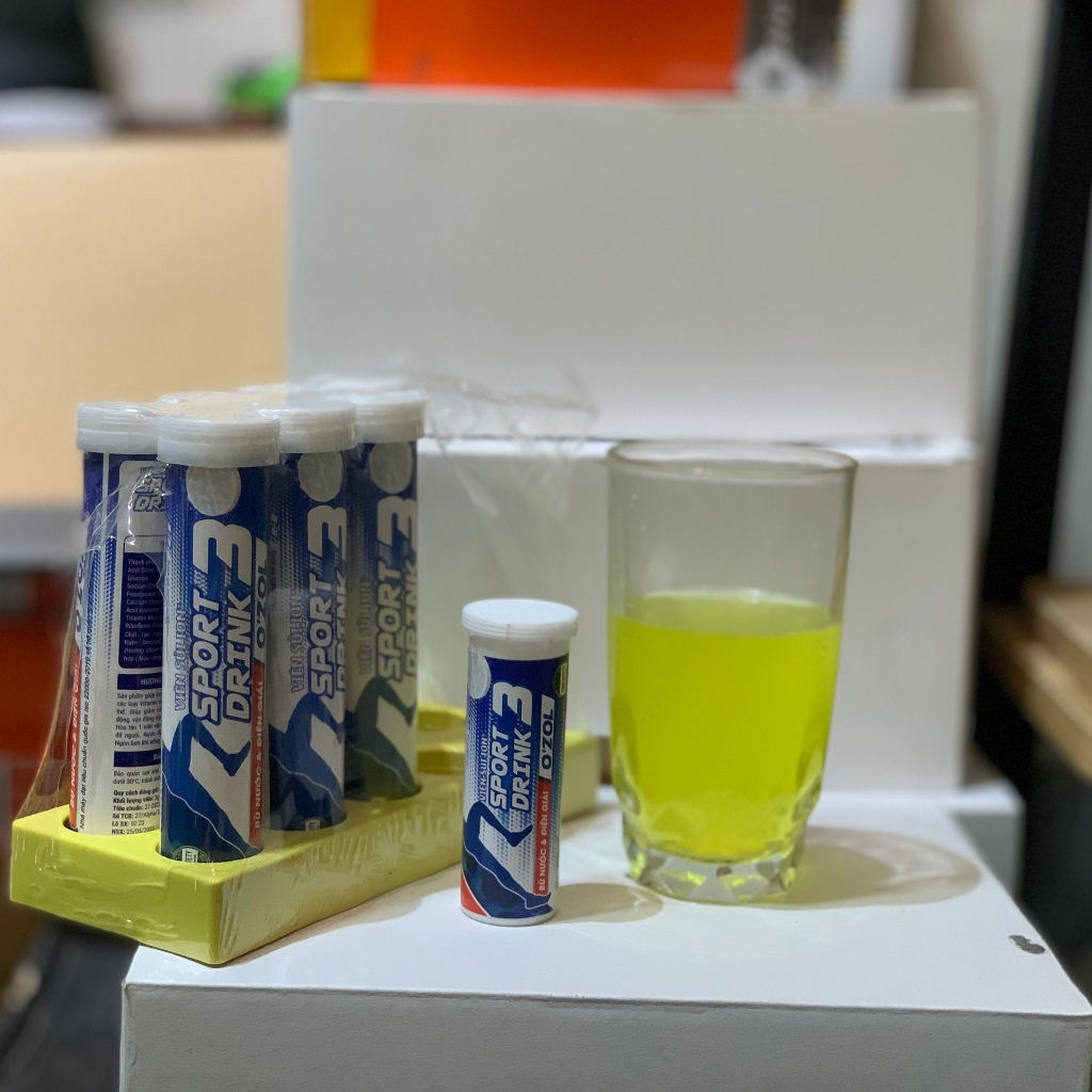 Viên Sủi Ion Sport Drink 3 Ozol - Bù Nước Và Điện Giải Kèm Các Vitamin, Acid Amin Cho Cơ Thể