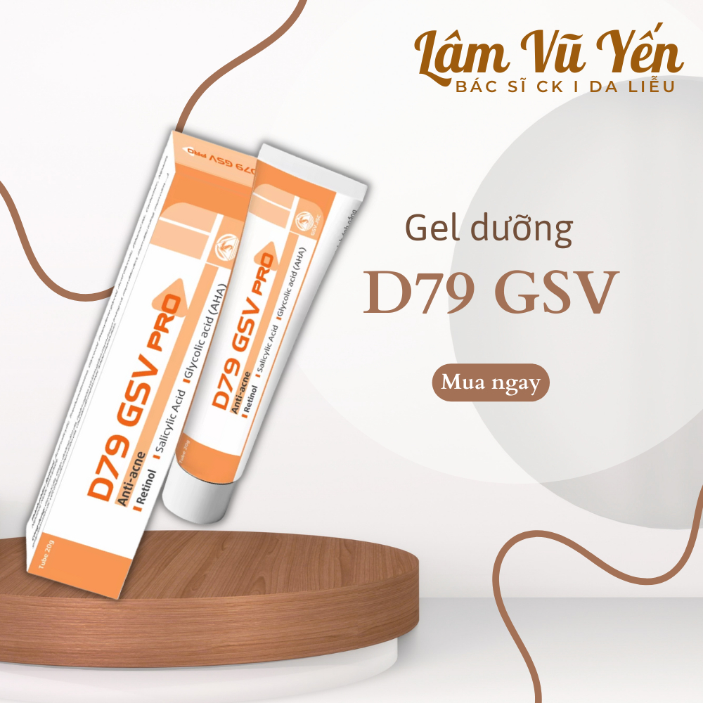 Kem D79 Pro GSV Dưỡng Ẩm, Giảm Mụn, Mờ Thâm, Trẻ Hoá Da  - 20g - Dr. Lâm Vũ Yến
