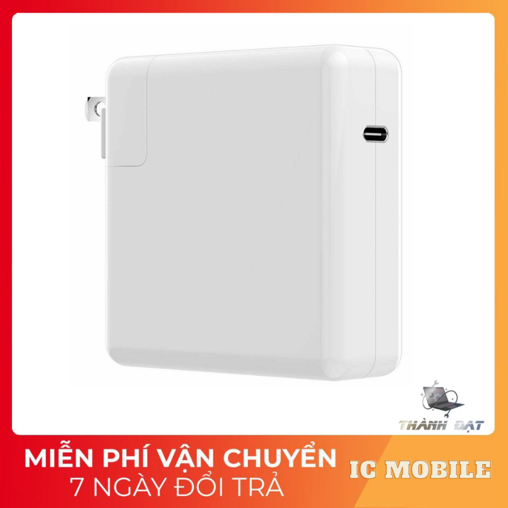 Sạc USB - C. 30w/61w/87w.Sạc Cho Các Dòng Máy Pro,Air Dùng Sạc Type C . Cáp Sạc 2 Đầu Type C. Hàng Chính Hãng Nobox