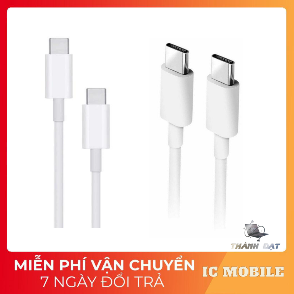 Sạc USB - C. 30w/61w/87w.Sạc Cho Các Dòng Máy Pro,Air Dùng Sạc Type C . Cáp Sạc 2 Đầu Type C. Hàng Chính Hãng Nobox