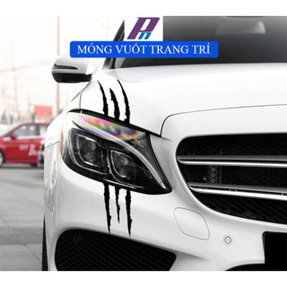Tem dán móng vuốt trang trí đèn xe ô tô xe máy