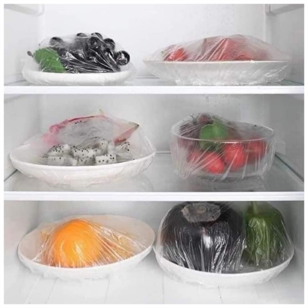 Túi màng bọc thực phẩm hình gấu  co giãn siêu dai, có chun  set 100 chiếc loại 1