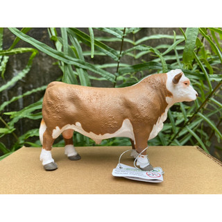 Mô hình động vật: Bò Hereford - Đực ( Chính hãng)