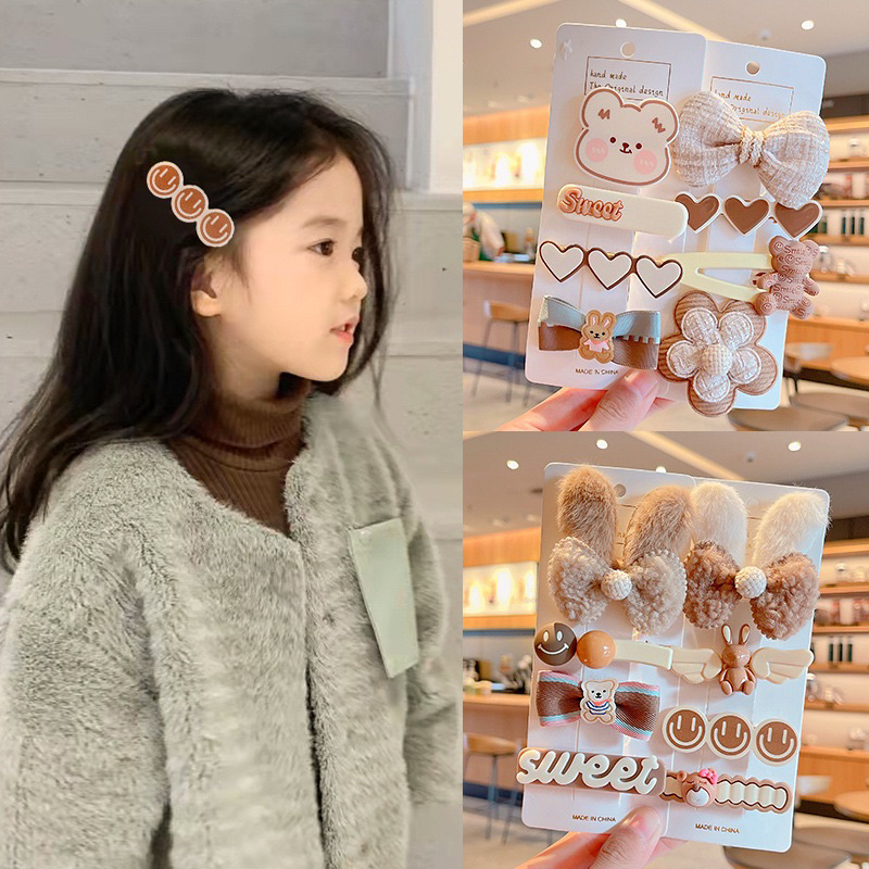 HÀNG CAO CẤP - SET 4 KẸP TÓC BÉ GÁI XUẤT HÀN