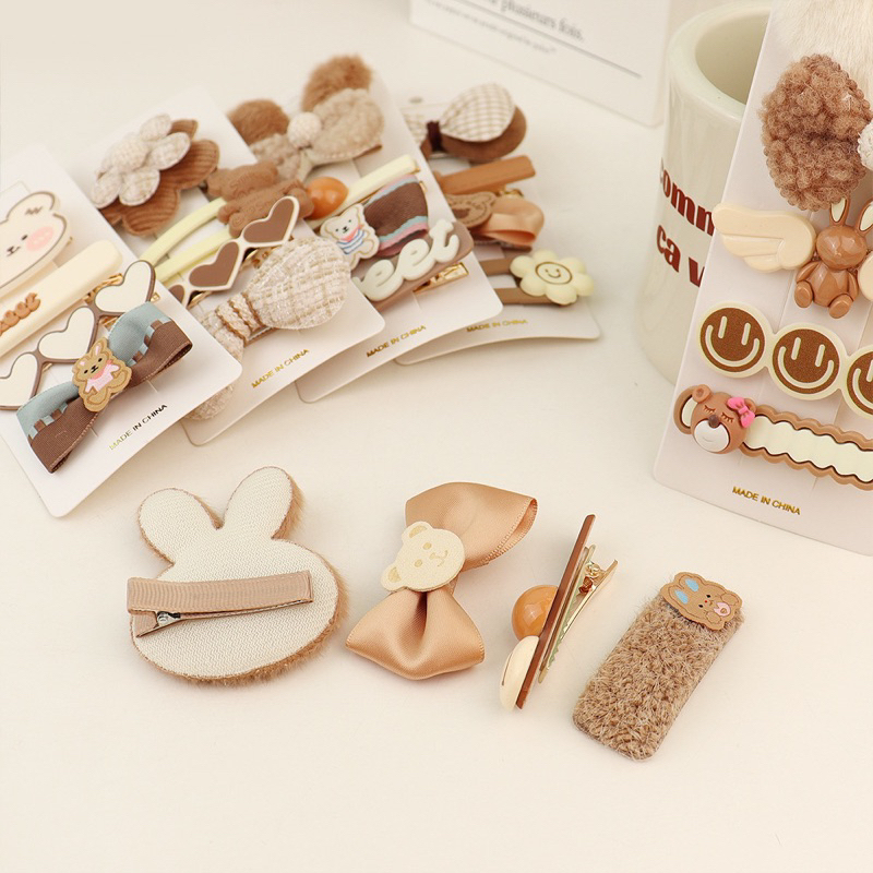 HÀNG CAO CẤP - SET 4 KẸP TÓC BÉ GÁI XUẤT HÀN