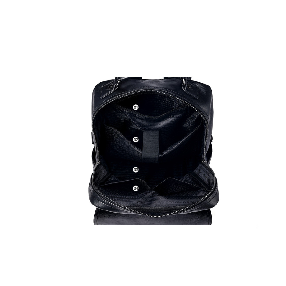 Balo da nam nữ chất liệu da PU cao cấp Hàn Quốc chống nước laptop 15,6 inch |𝑶𝒉𝒂𝒚𝒐𝒐- 𝑩𝒂𝒍𝒐 𝒅𝒂 𝑯𝒂̀ 𝑵𝒐̣̂𝒊