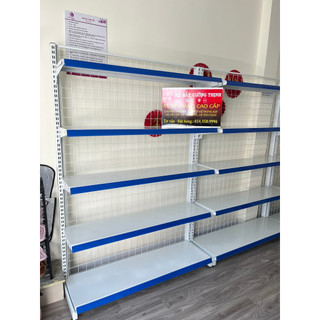 Kệ đơn áp tường x 5 tầng, kệ siêu thị Bộ nối tiếp