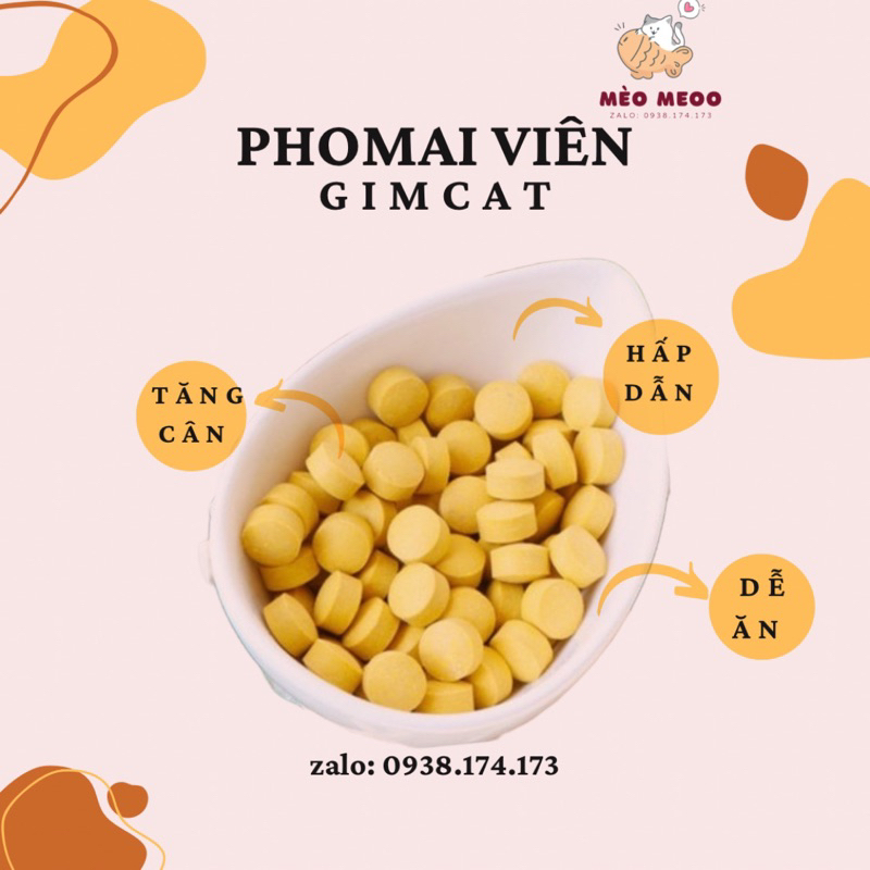 50-100 VIÊN PHOMAI GIMCAT - Kích thích ăn ngon, hỗ trợ tiêu hoá