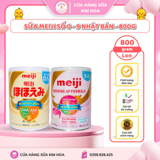 Sữa bột meiji số 0 / số 9 - 800g