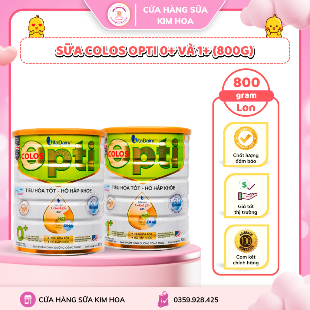 [CHÍNH HÃNG] Sữa COLOS OPTI (0+ và 1+) - 800G (DATE MỚI)