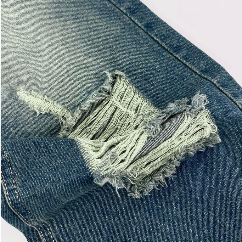 Quần jean ống rộng nam nữ , quần dài ống đứng unisex , quần dài rách gối form rộng - gin store