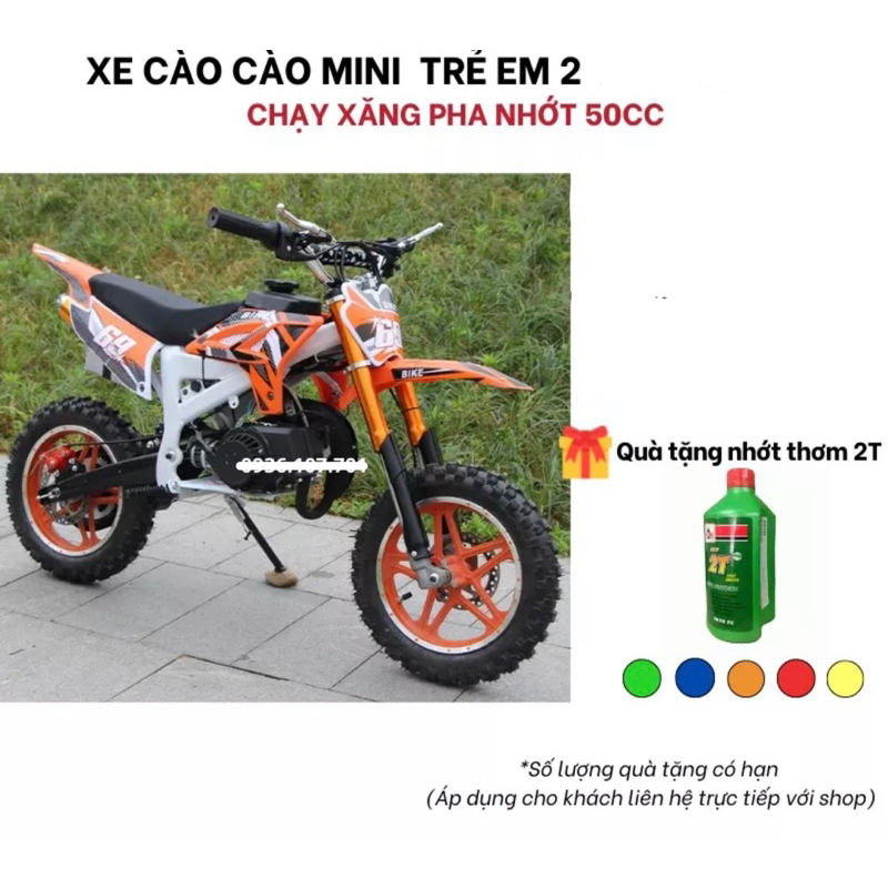 Cào cào mini cho bé 50cc động cơ 2 thì