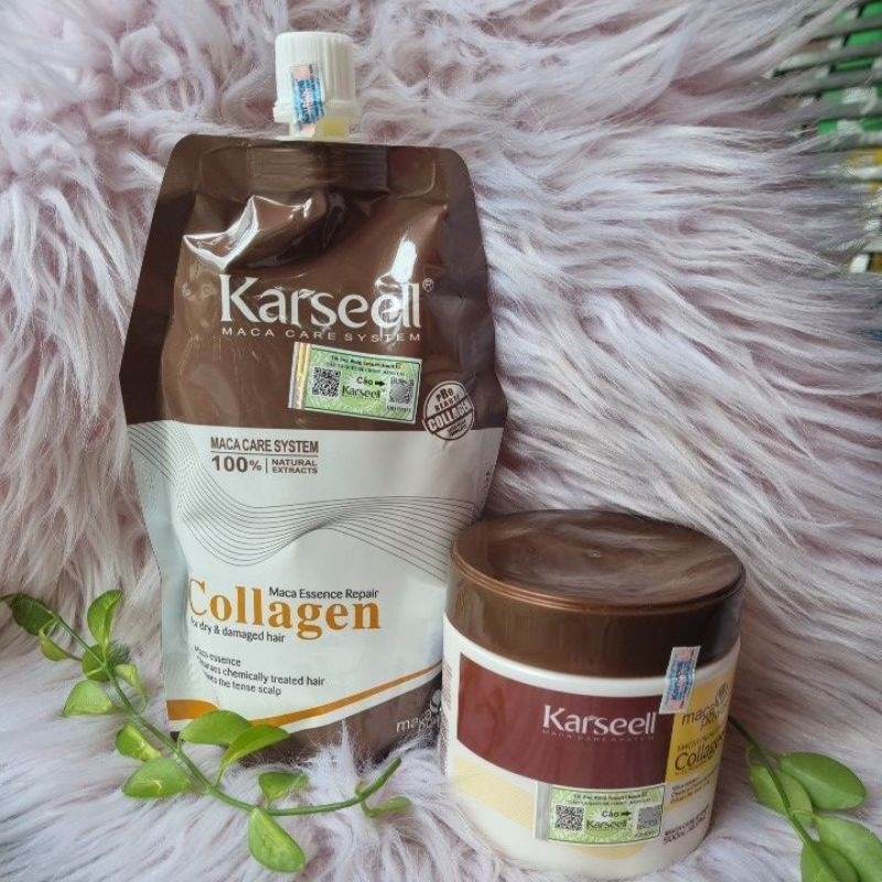 Hấp dầu kem ủ Karseell collagen tươi phục hồi tóc hư tổn