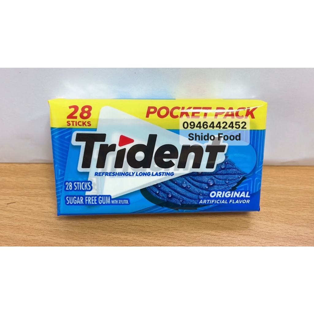 Kẹo Gum Trident ORIGINAL - NGUYÊN BẢN xuất khẩu Mỹ loại mới.