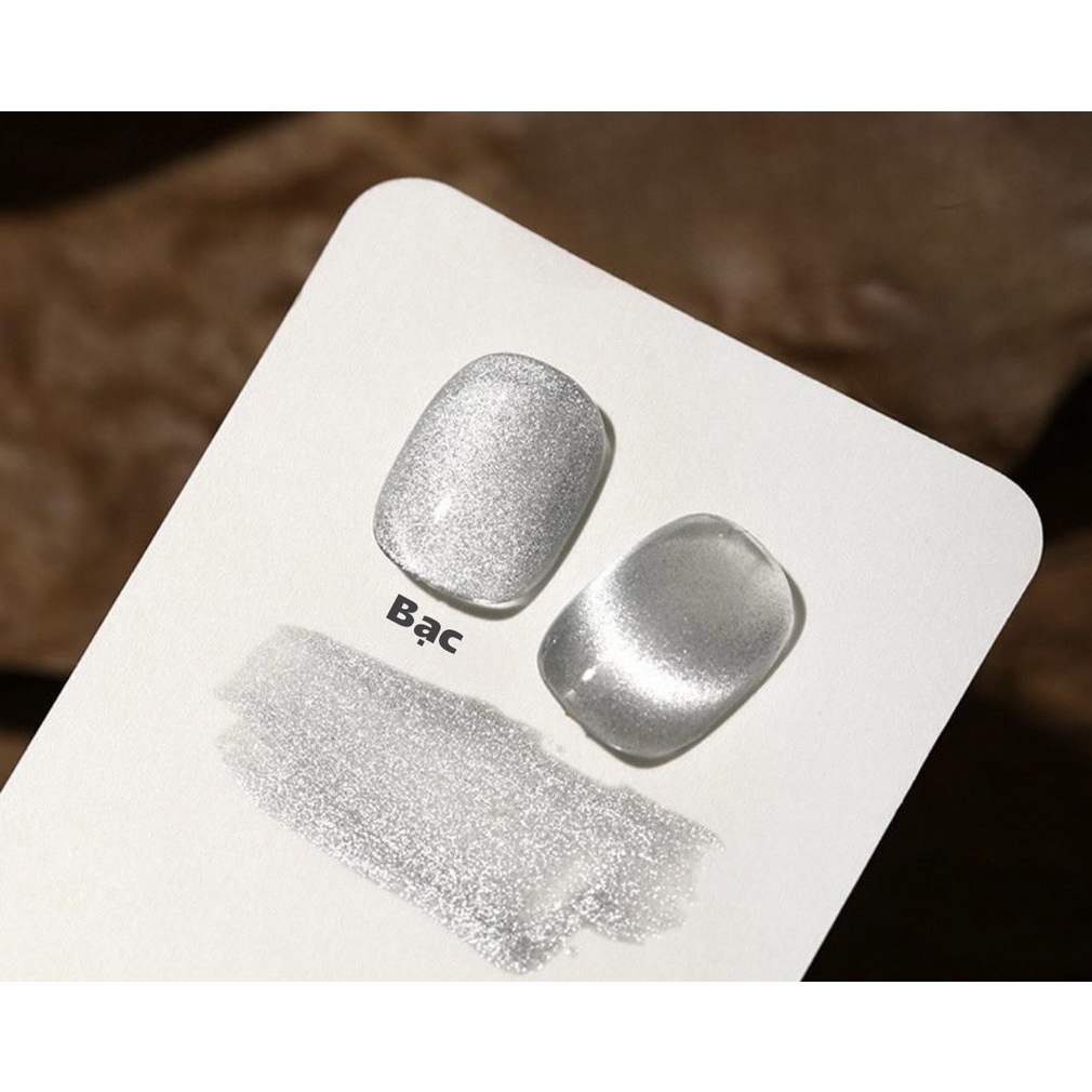 Nailbox thiết kế sơn gel mắt mèo kim cương nền thạch B185