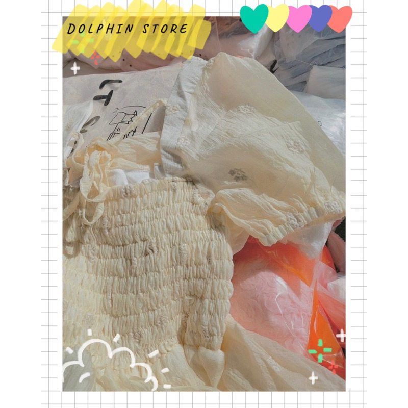 BIGSIZE Đầm hoa nhí bigsize - đầm cổ vuông bigsize - đầm tiểu thư bigsize