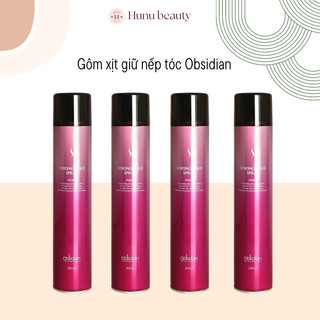 Gôm xịt tóc cứng Obsidian Strong Hold Spray Hàn Quốc 300ml