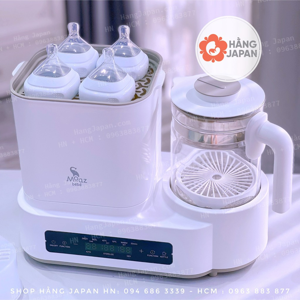 Máy tiệt trùng sấy khô, đun nước, hâm thức ăn đa năng 4in1 MoazBeBe MB031 - Bảo hành chính hãng