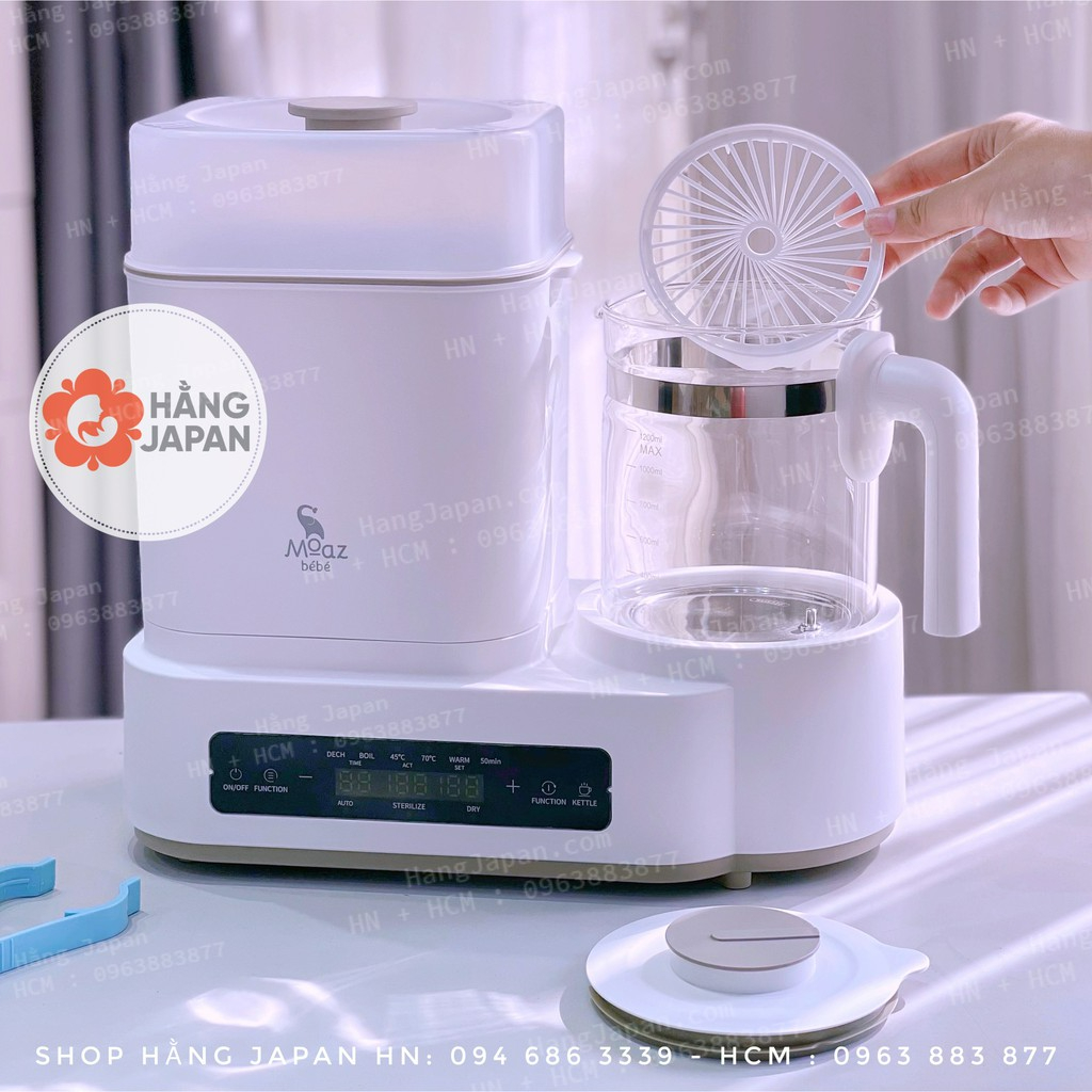 Máy tiệt trùng sấy khô, đun nước, hâm thức ăn đa năng 4in1 MoazBeBe MB031 - Bảo hành chính hãng