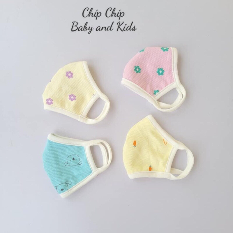 Khẩu trang vải cotton cho bé trai bé gái