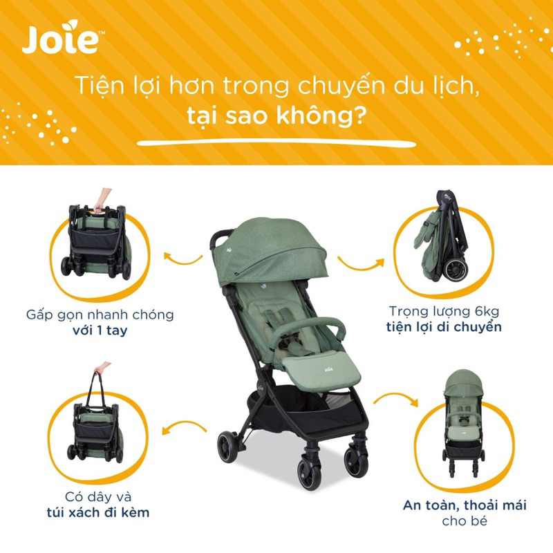 XE ĐẨY TRẺ EM JOIE PACT CHO BÉ TỪ SƠ SINH ĐẾN 15KG