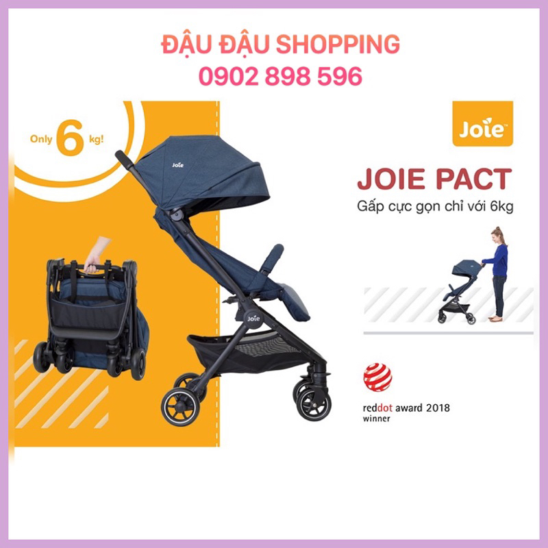 XE ĐẨY TRẺ EM JOIE PACT CHO BÉ TỪ SƠ SINH ĐẾN 15KG (BH 12 THÁNG)