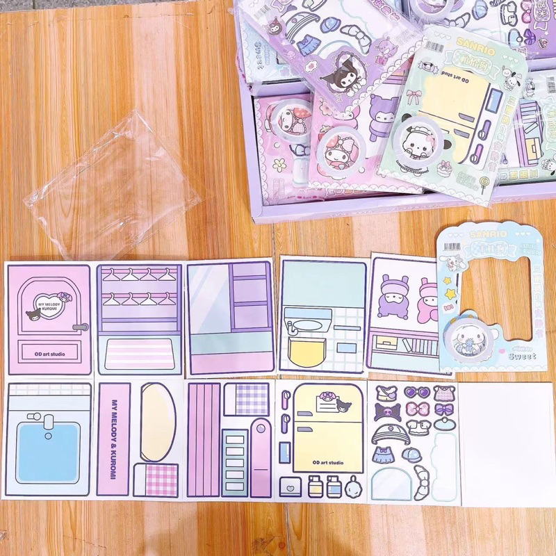 Đồ Chơi Sách Thủ Công Kuromi Doudouben Melody Dễ Thương Cho Bé Gái