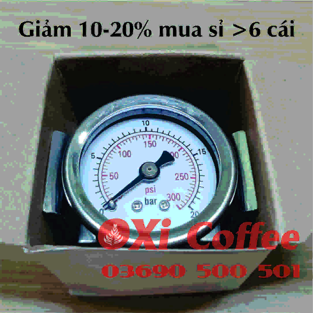 Đồng hồ áp lực 20 bar máy pha cà phê 3200, 3605....